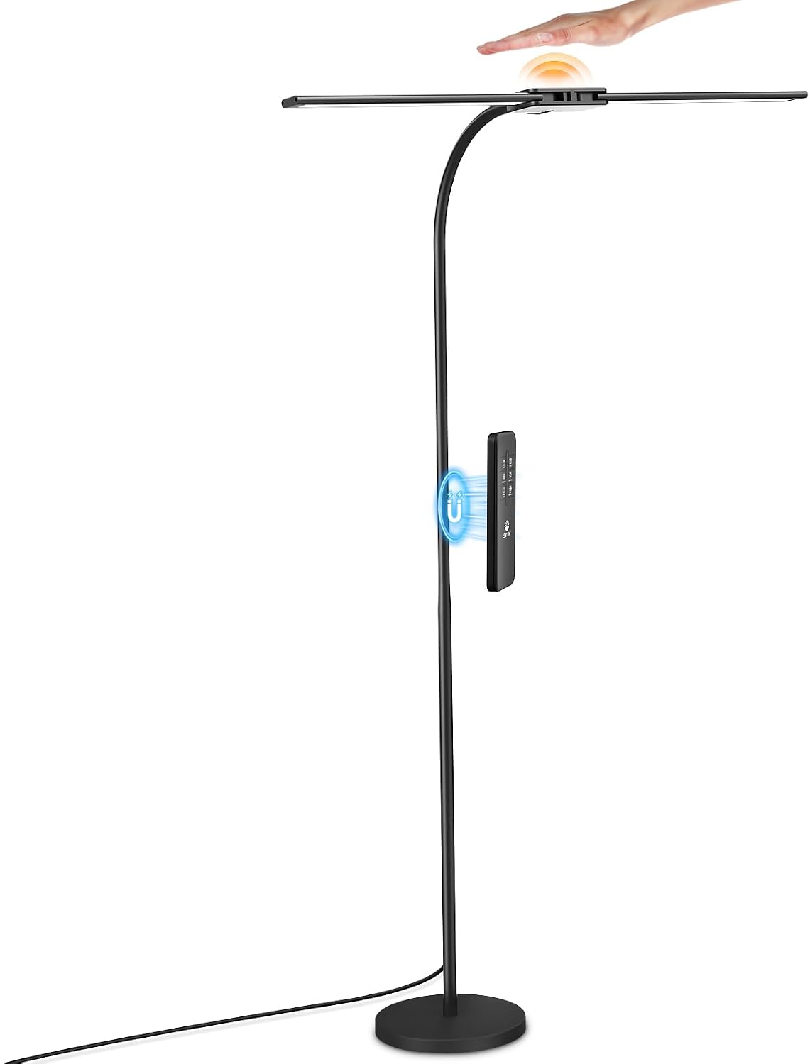 Syrinx LED Floor Lamp, 18W 2000LM Bright Floor Lamp for Office, Living Room