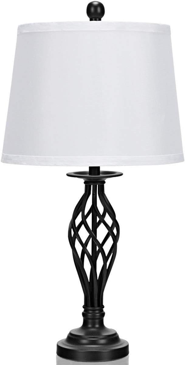 Tangkula Modern 3-Piece Lamp Set, Antique Bronze