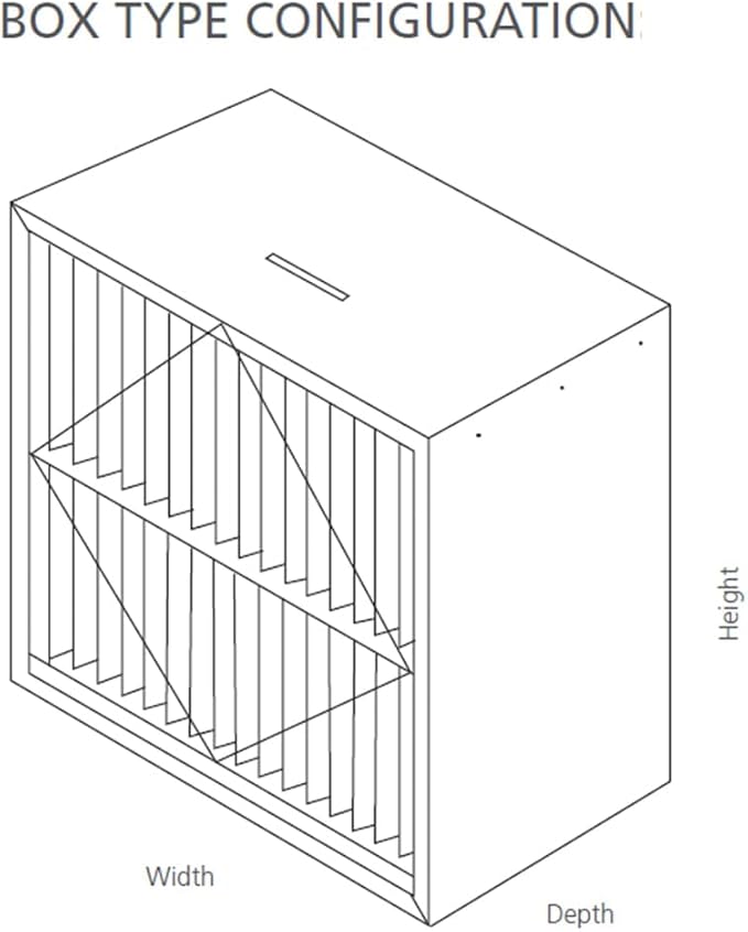 RIGID-PACK 24x20x12 Rigid Box Air Filter – MERV 11/65% ASHRAE HVAC Filter –