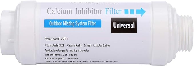 Yoption Calcium Inhibitor Filter, Outdoor Misting System Filter,