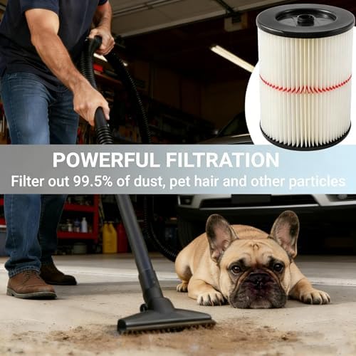 17816 Filter for Craftsman Shop Vac Filters 5/6/8/12/16 Gallon Wet/Dry Vac