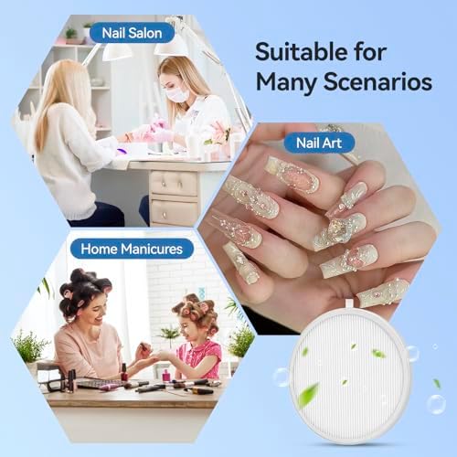 5 Pack Nail Dust Collector Filter Compatible for MelodySusie HPro SProR Nail Dust Collector, Replacement Filters for Nail Dust Vacuum Machine, Salon & Home Manicure Accessories
