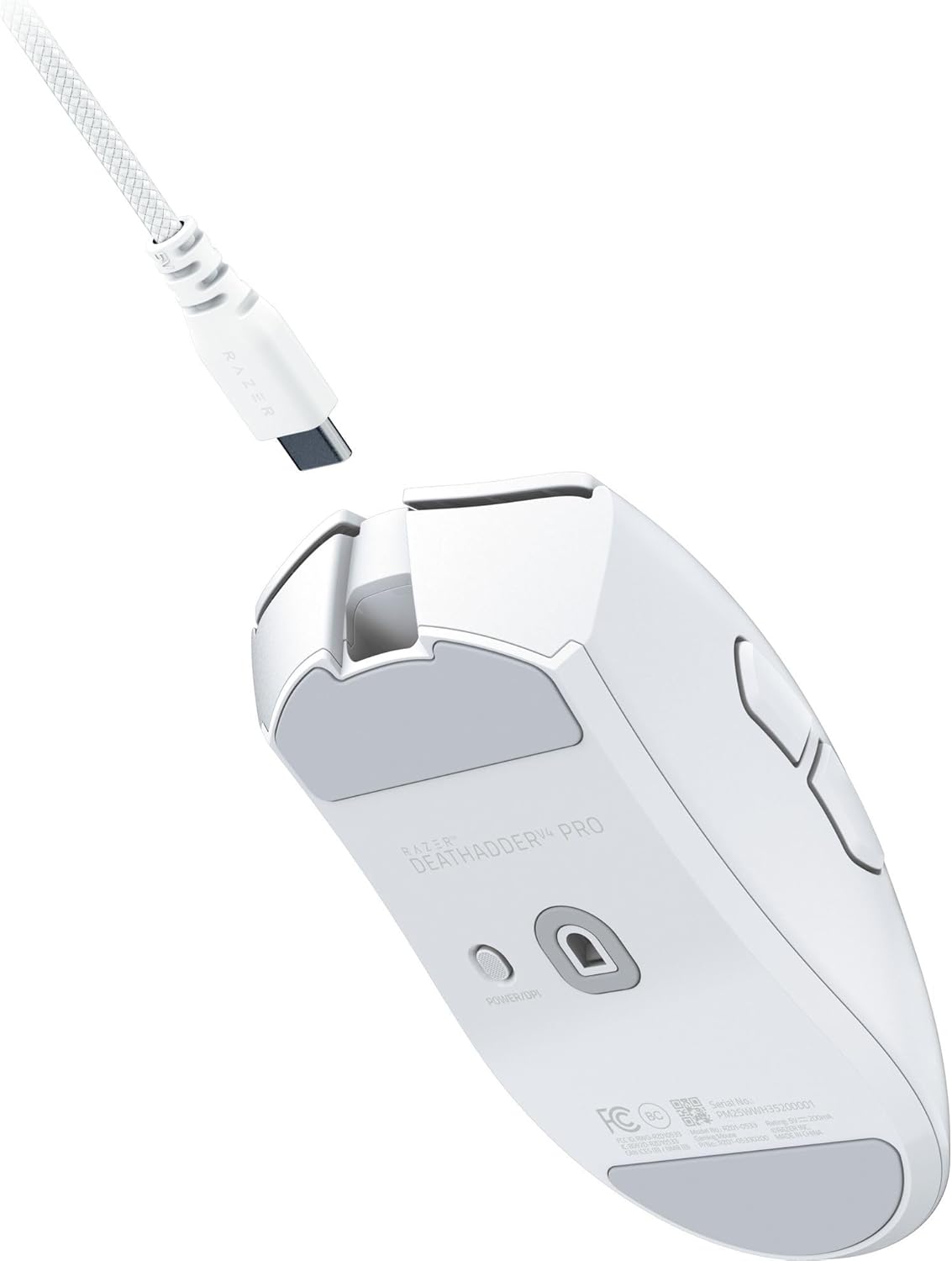 Razer DeathAdder V4 Pro Wireless Gaming Mouse, 8Khz, 57g, White