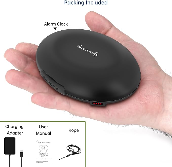 DreamSky Vibrating Alarm Clock for Heavy Sleepers
