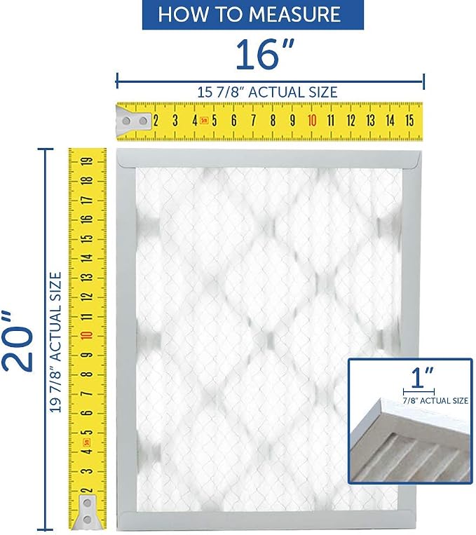 Filters Fast 14x25x2 Pleated Air Filter Merv 8, 2” AC Furnace Air Filters