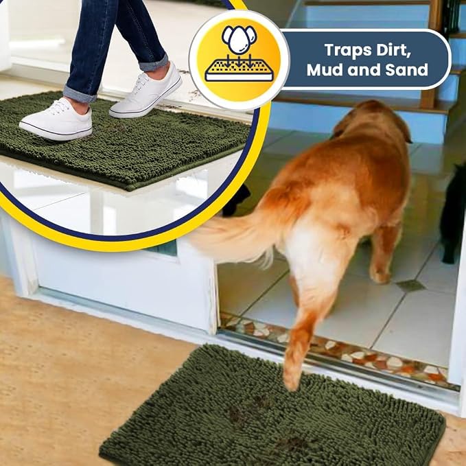 Muddy Mat® | Super Water Absorbent Door Mat Indoor, Microfiber Quick Dry