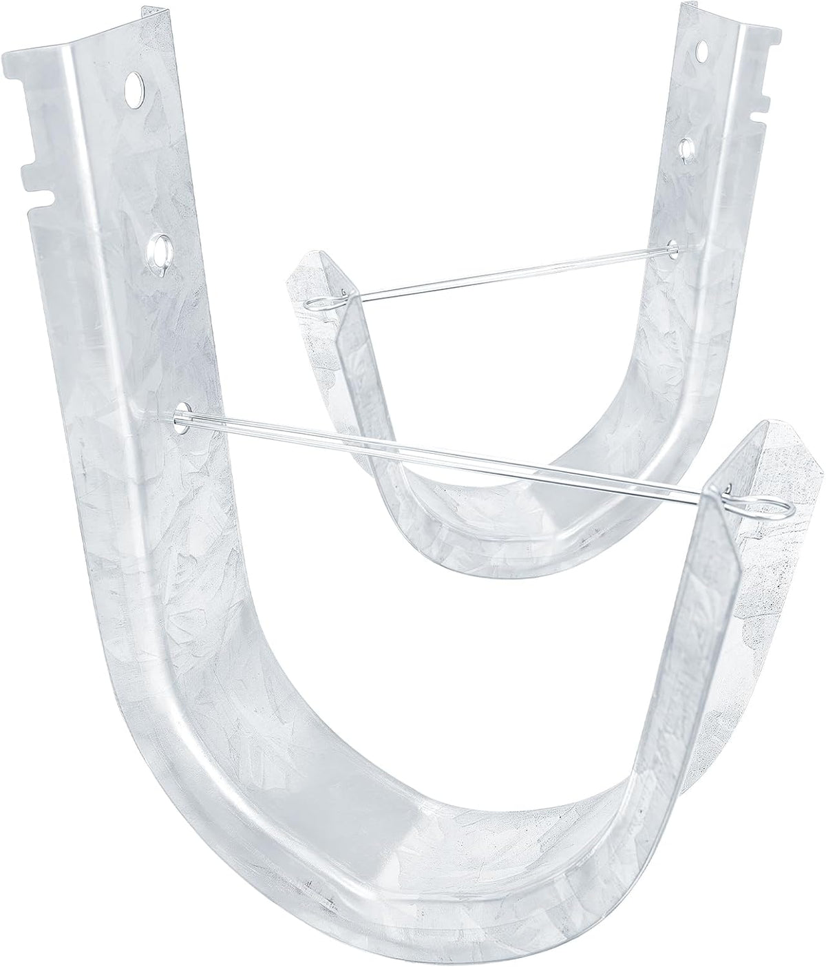 4-Inch Cable Support J Hooks with Retainer Clips, Wall Mount, 10 Pack