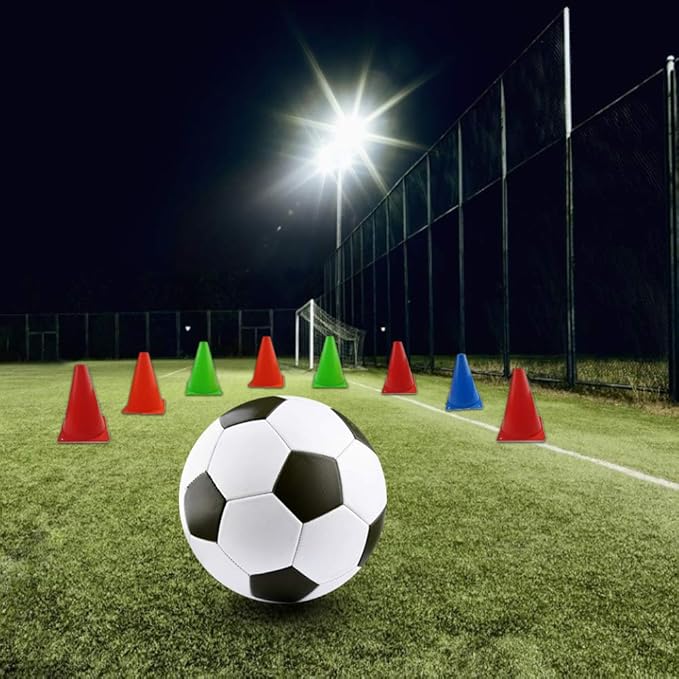7 Inch Plastic Traffic Cones Sport Training Agility Marker Cone for Soccer, Skating, Football, Basketball, Indoor and Outdoor Games
