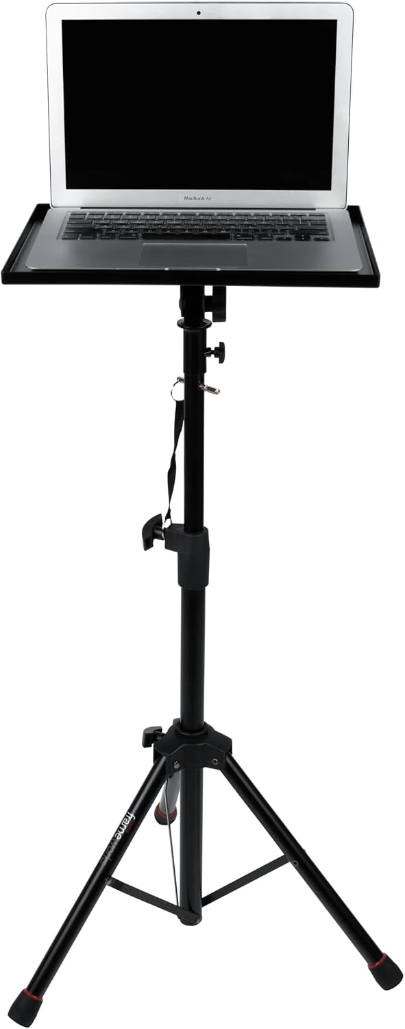 Gator Frameworks Laptop & Projector Tripod Stand with Height & Tilt Adjustment (GFWLAPTOP1500)