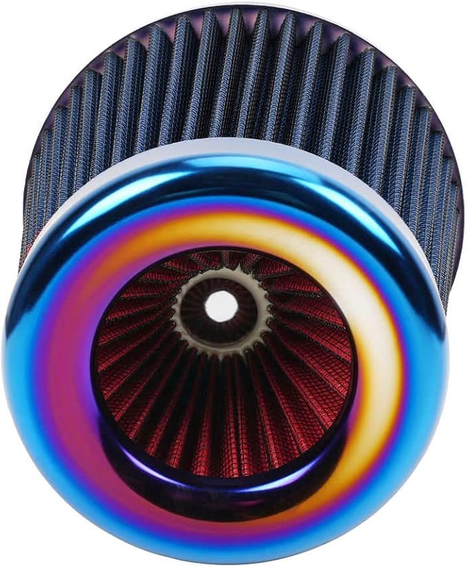 Cold Air Intake Filter, High Performance, Washable Filter, Clamp-On Replacement