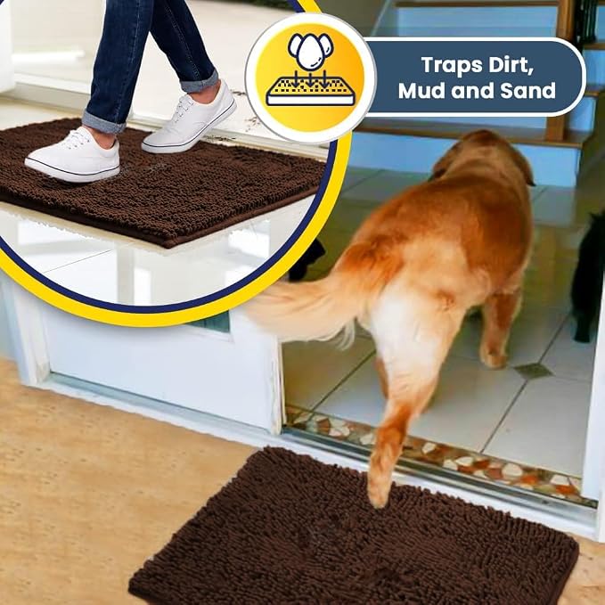 Muddy Mat® | Super Water Absorbent Door Mat Indoor, Microfiber Quick Dry