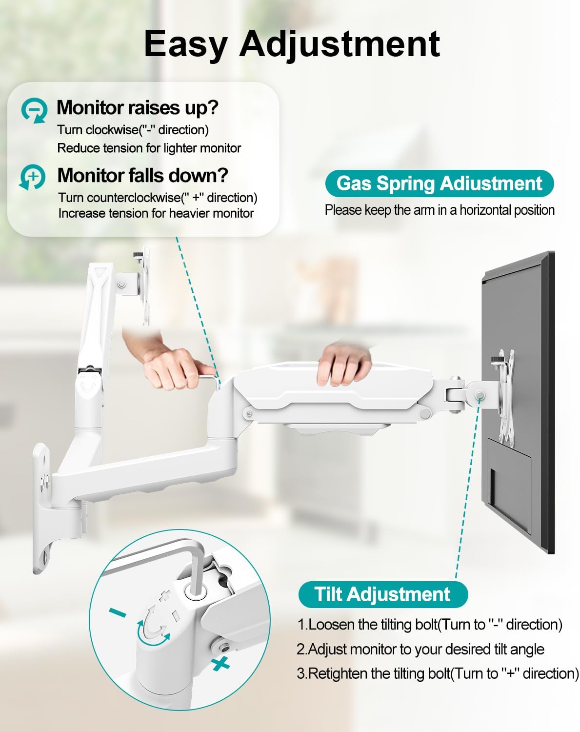 MOUNT PRO Dual Monitor Wall Mount for Max 32" Screens, Up to 19.8lbs Each