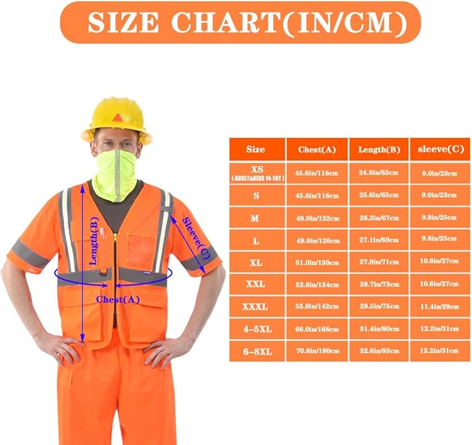 A-SAFETY High Visibility Reflective Safety Vest Customize Logo (XS-8XL)