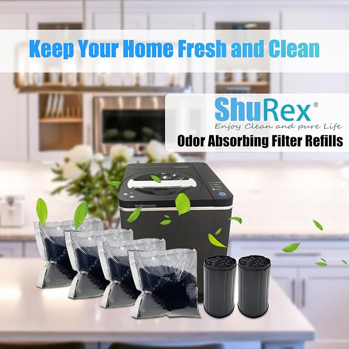 4-Pack Shurex Odor Absorbing Filter Refills