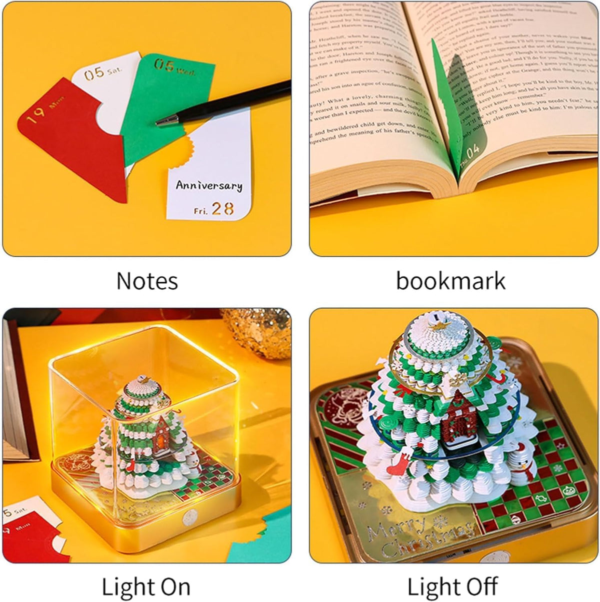 3D Calendar 2026, Time Piece Calendar 2026, Unique 3d Tear Away Memo Pad, Fun Art Desk Calendar, DIY Paper Carving 3d Notepad Gift for Christmas, New Year, Valentine