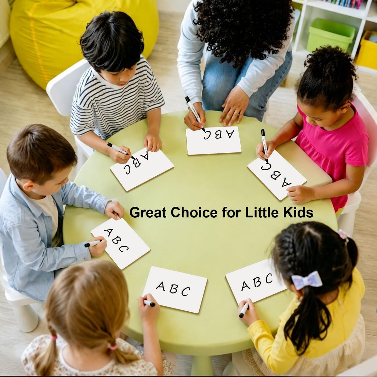 Mini White Boards 32 Pack, 5"x8" Double Sided Small Dry Erase Board