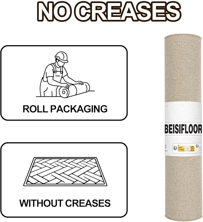 Ultra Thin Door Mat Indoor Entrance 36"x59", Low-Profile Indoor Door Mat