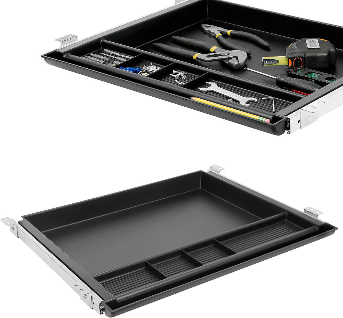Mount-It! Large Under Desk Pencil Drawer, 21.25 in Wide, Ball Bearing Slide