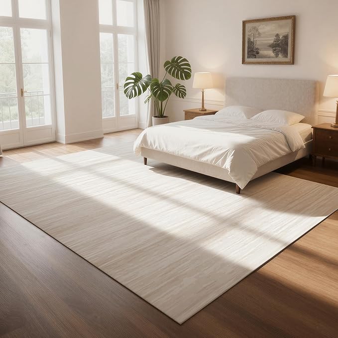 Washable Rugs 8x10 Area Rugs for Living Room- Modern Abstract Rugs for Bedroom