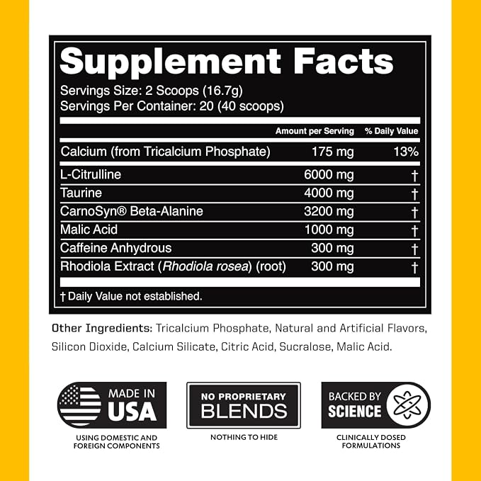 Outwork Nutrition Preworkout for Men & Women