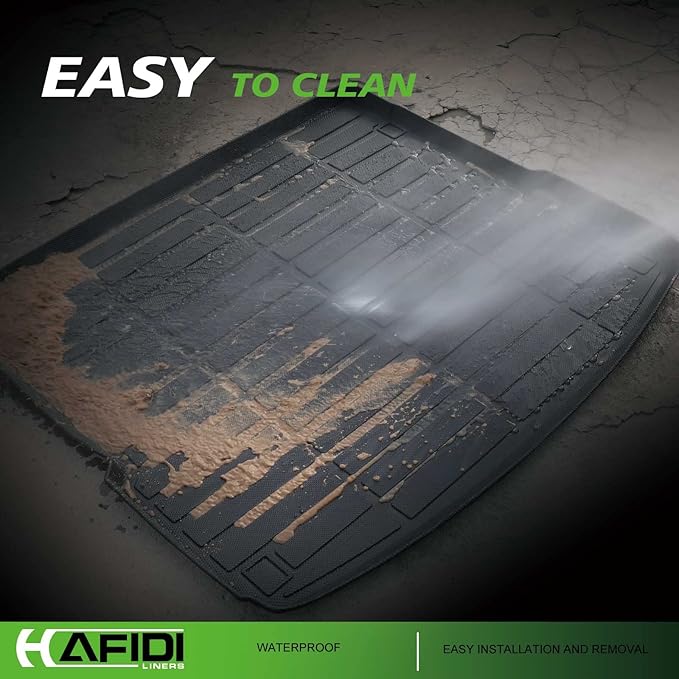 HAFIDI® Floor Mats & Cargo Liner Set Fit for 2024 2025 2026 Kia Seltos All Weather Protection TPE Anti-Slip Automotive Full Set Floor Liners Custom Accessories - Black