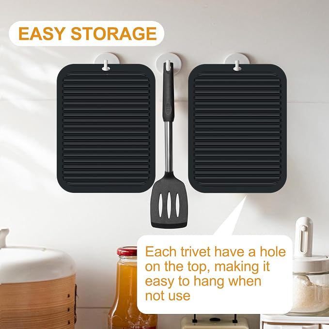 9"x12" Heat Resistant Silicone Trivets