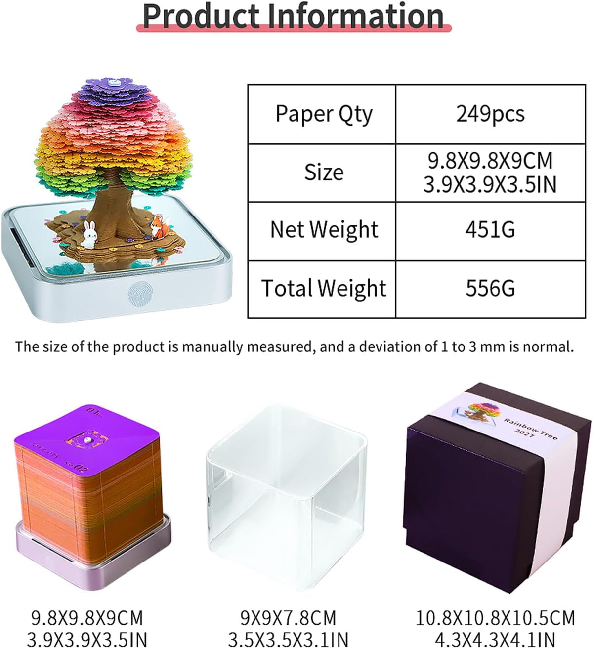 3D Memo Pad Time Piece Calendar 2027, 3D Clendar 2027