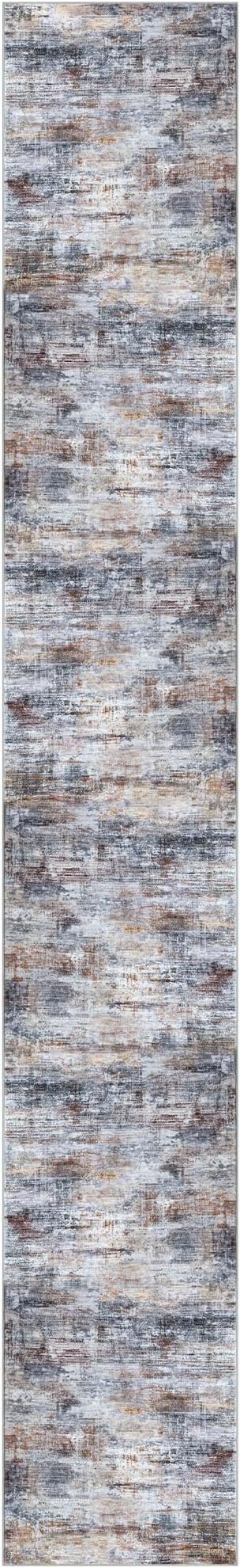 IOHOUZE Abstract Runner Rug 3x20 Ft Extra Long Washable Runners