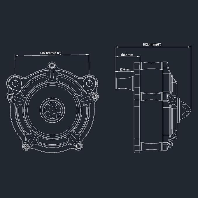 Air Filter Cleaner for Harley Davidson Softail Touring Street Road King Glide