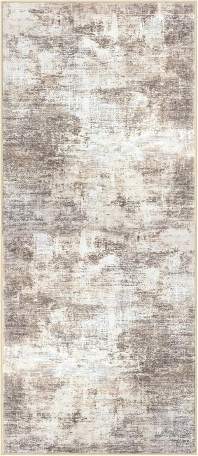 IOHOUZE Abstract Runner Rug 3x7 Ft Washable Runners