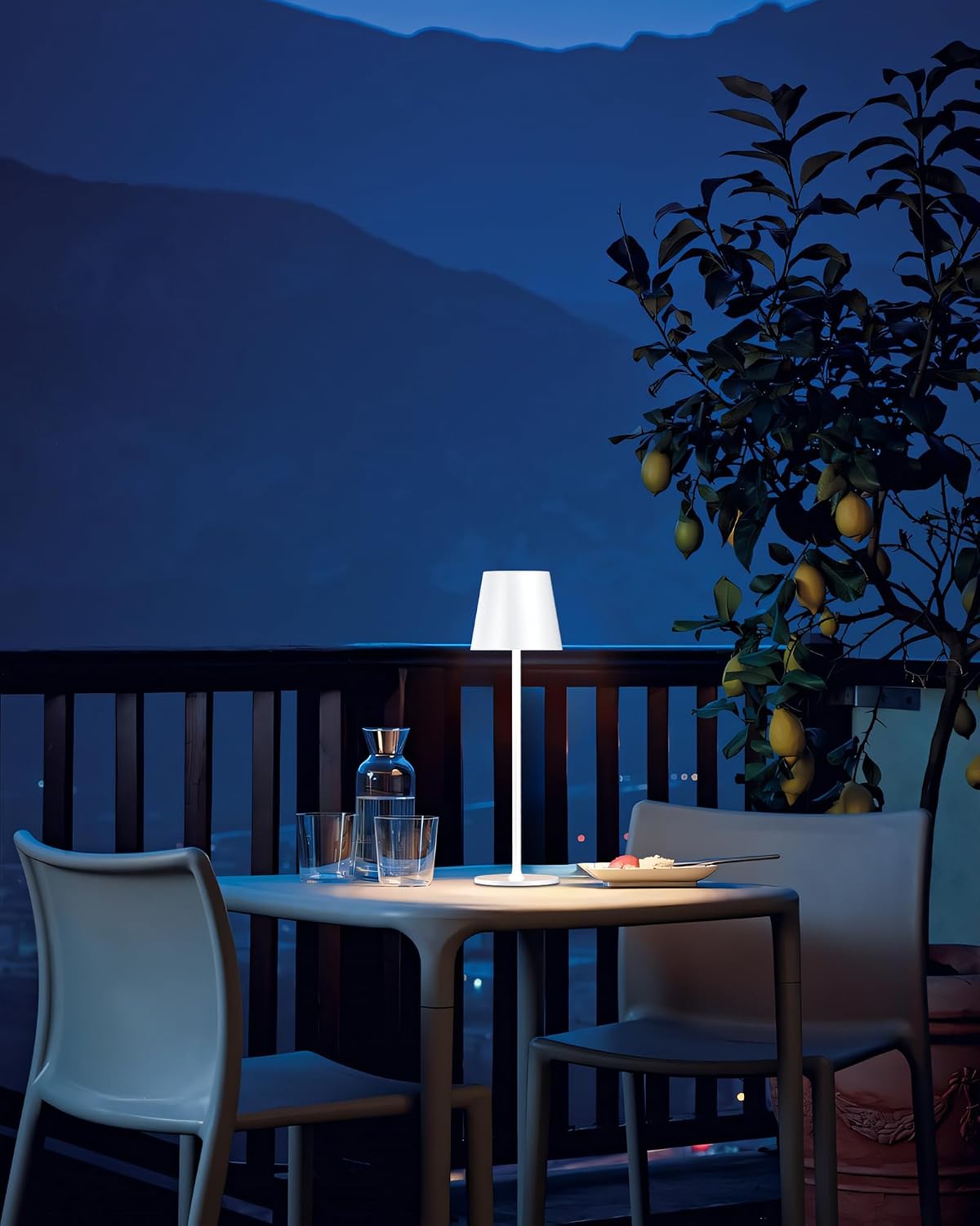 JACKYLED Cordless Table Lamps Rechargeable, 3 Height, 5000 Capacity