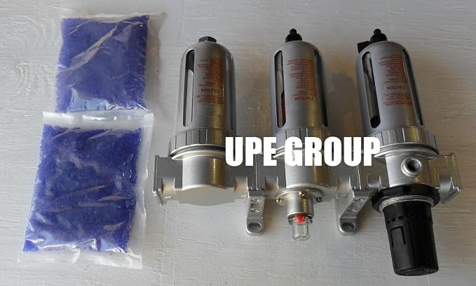 3/8" COMPRESSED AIR PARTICULATE FILTER WATER TRAP/PRESSURE REGULATOR/DESICCANT