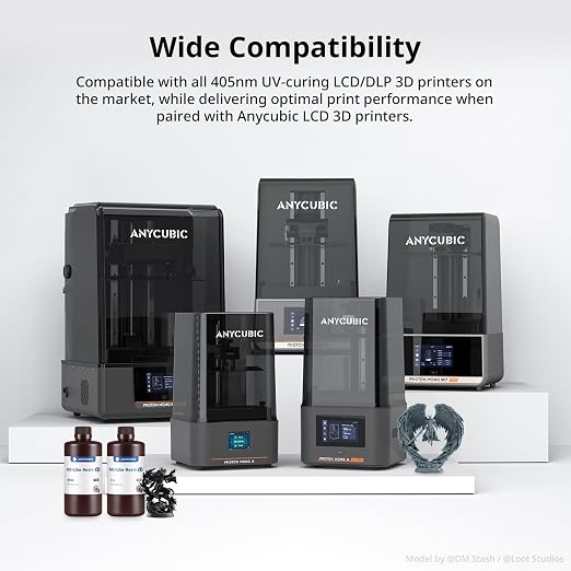 ANYCUBIC 2nd Gen Resin Technology ABS-Like Resin 2.0, 3D Printer Resin