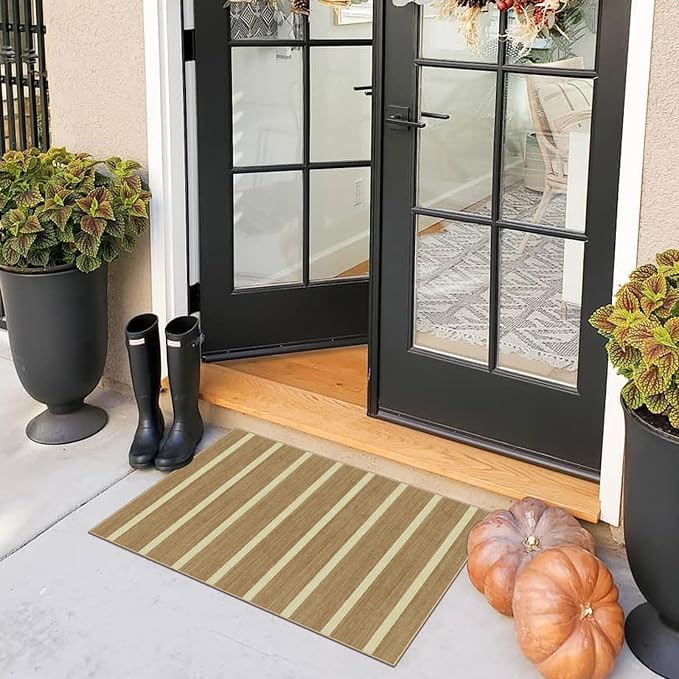 Front Door Rug - 2x3 Non-Slip Door Mat Washable Doormat Indoor Outdoor Entrance