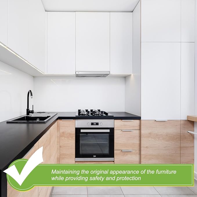 PATIKIL Clear Edge Protector Strip, 3 Roll 1.2 in x 16.4 ft Table Edge