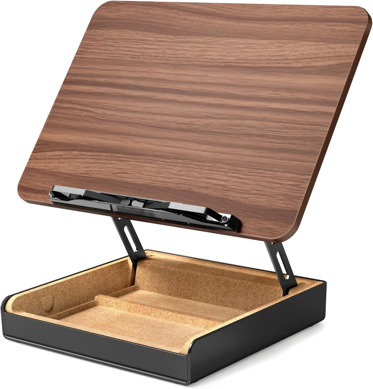 Book Stand with Storage, Book Holder for Reading Hands Free
