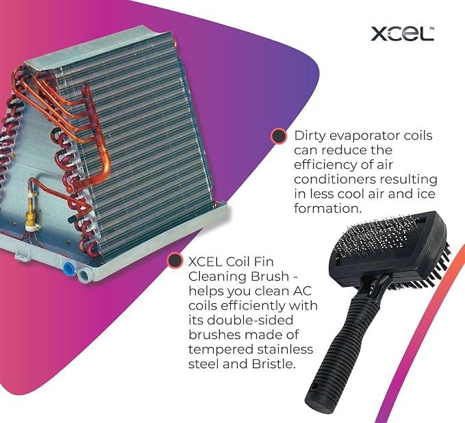 XCEL Advanced HVAC Coil Cleaning Fin Brush