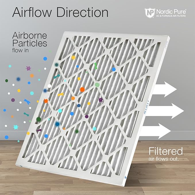 Nordic Pure 14x30x1 Pleated MERV 10 Air Filters 2 Pack