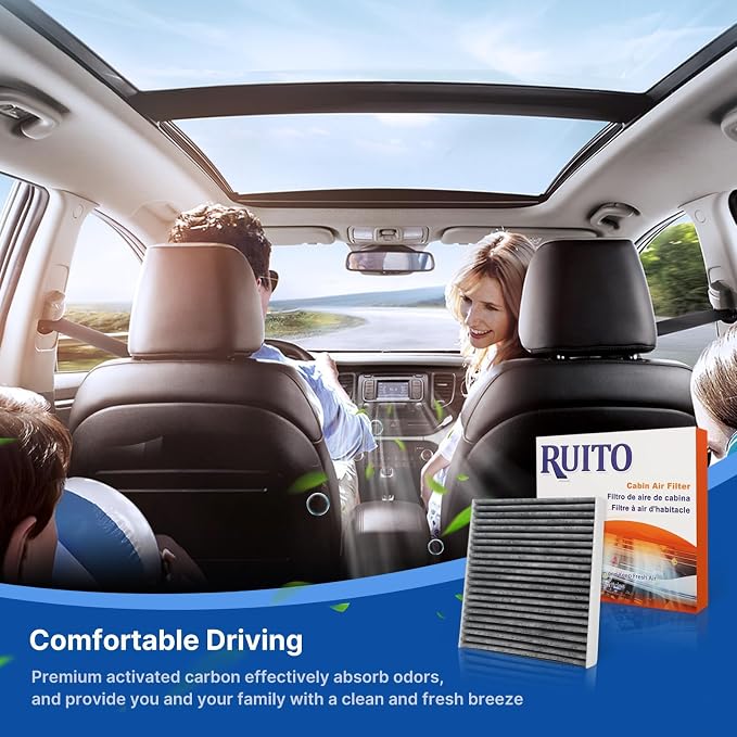 RUITO Cabin Air Filter, Fits 2018-2021 Accent, 2017-2020 Elantra, 2018-2020