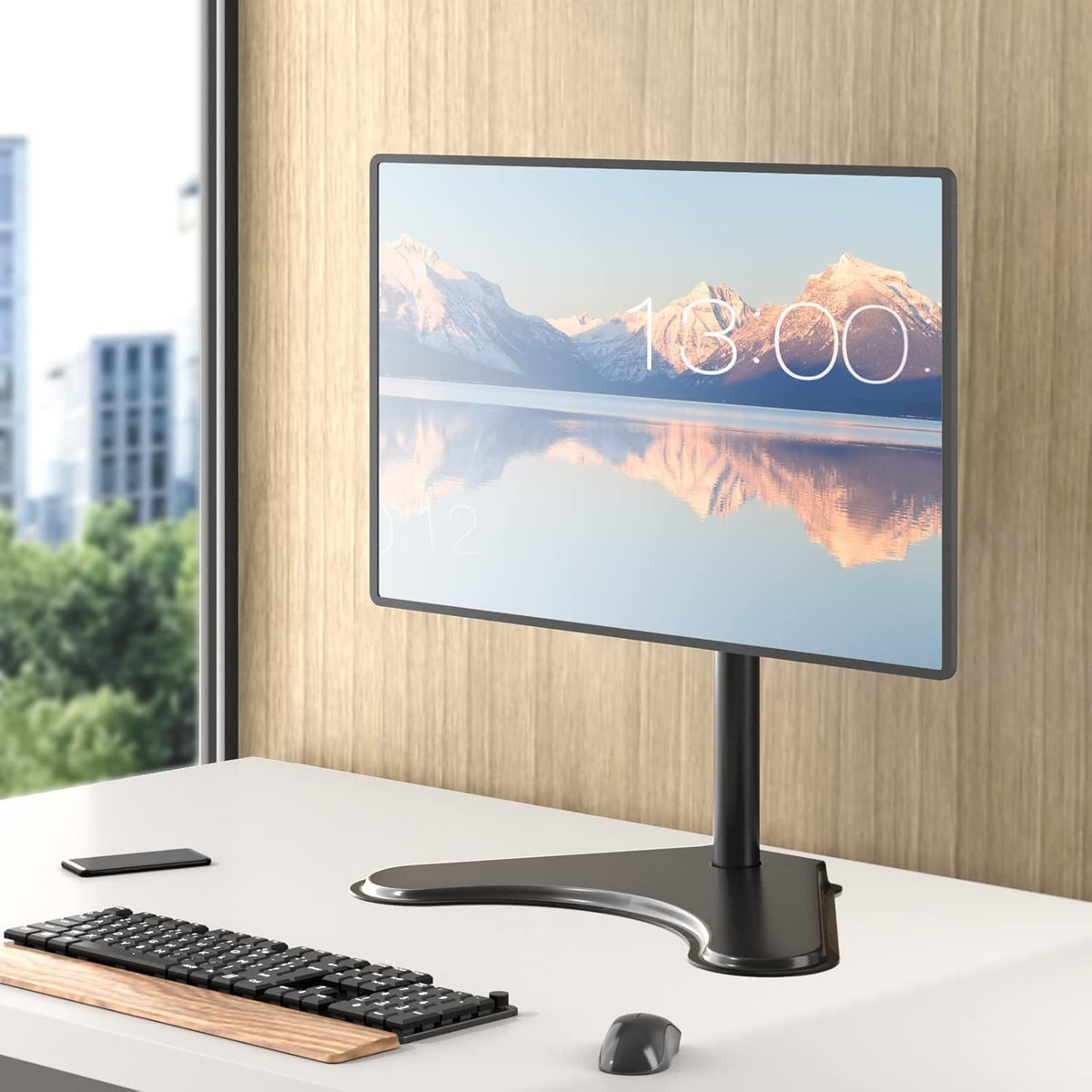 WALI Freestanding Vesa Monitor Stand for 13-32 inch Screens, up to 22 lbs