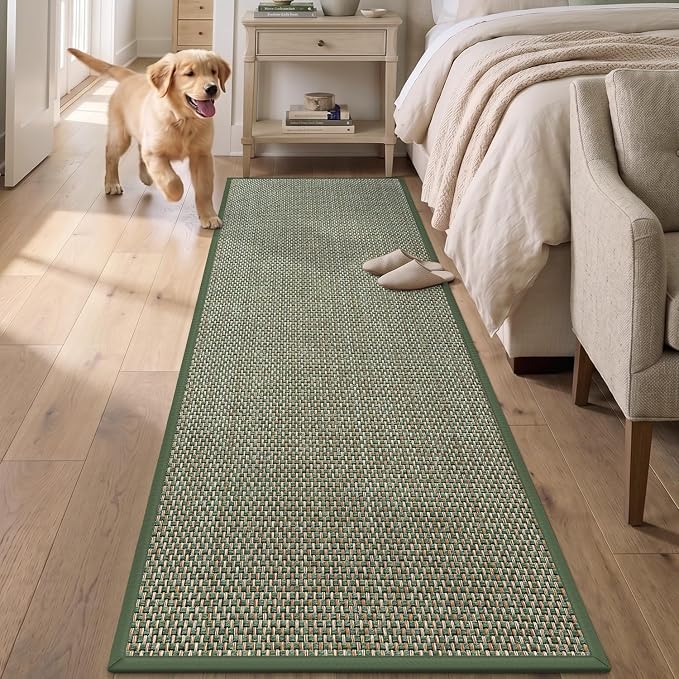 DEX Hallway Runner Rug 2x6, Non Slip Rubber Backing Inside Entryway Carpet