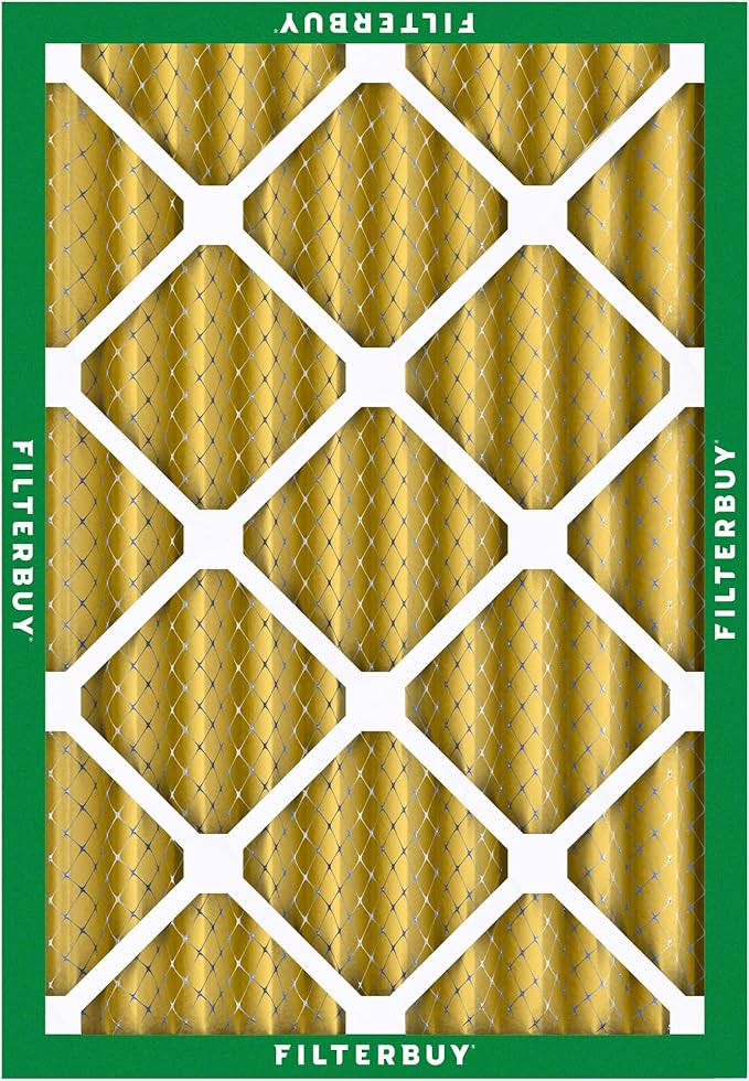 Filterbuy 8x14x4 Air Filter MERV 11 Superior Pet & Allergy Defense,
