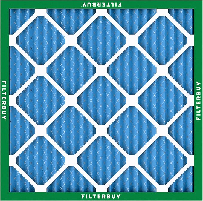 Filterbuy 13.25x13.25x1 Air Filter MERV 13 Optimal Smoke & Allergy Defense