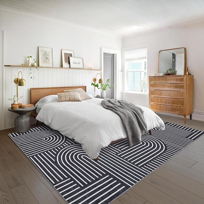 ROYHOME Washable Rug 4x6 Area Rugs