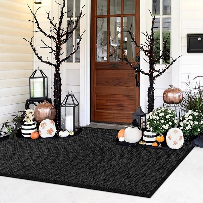 Mibao Front Door Mat, Heavy Duty Durable Welcome Mat