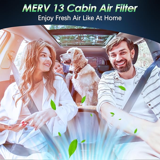Certified MERV 13 Cabin Air Filter
