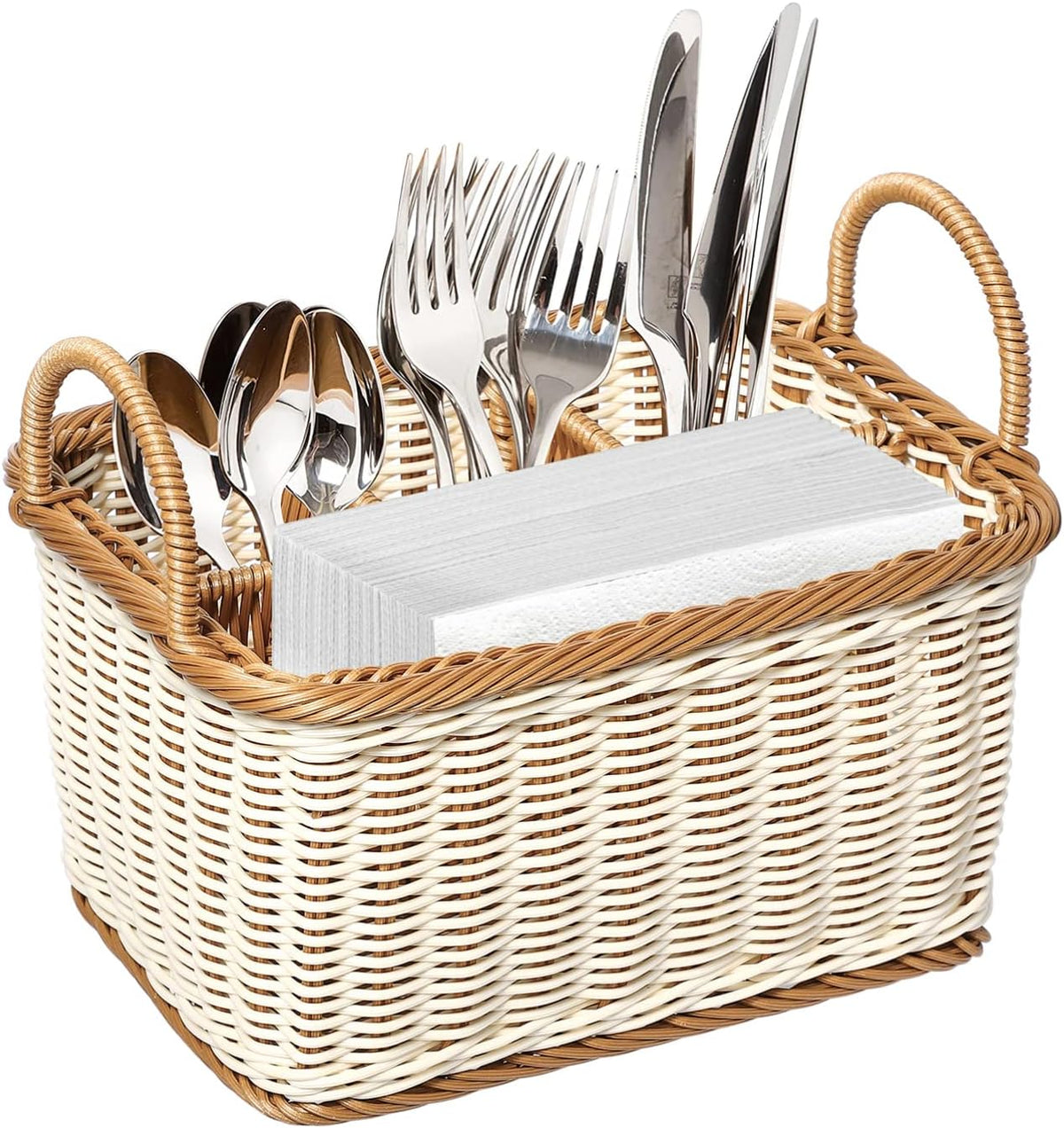 HEMOTON Utensil Caddy, Silverware Holder for Party Picnic Kitchen