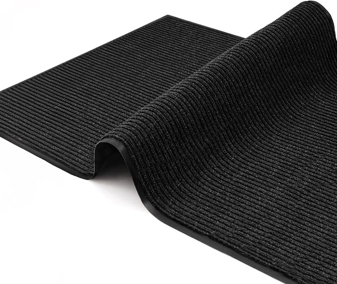 4 Pack Charcoal Commercial Door Mat 3'x6' Heavy Duty Industrial Floor Mat