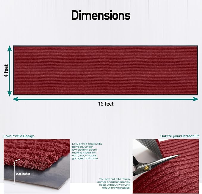 MaxMat® Oversized Rubber Door Mat