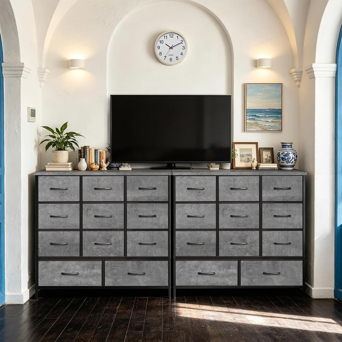 VASICAR Dresser for Bedroom with 11 Storage Drawers, Tall Chests of Drawers